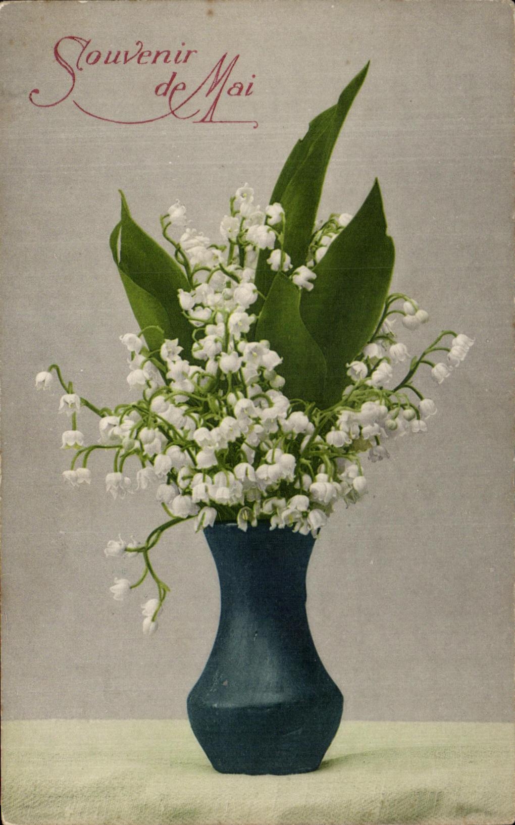 CPA Fantaisie Fleurs Souvenir de Mai 