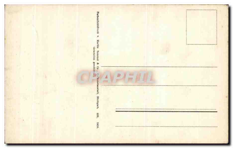 CPA Fantaisie Fleurs Souvenir de Mai  — Verso
