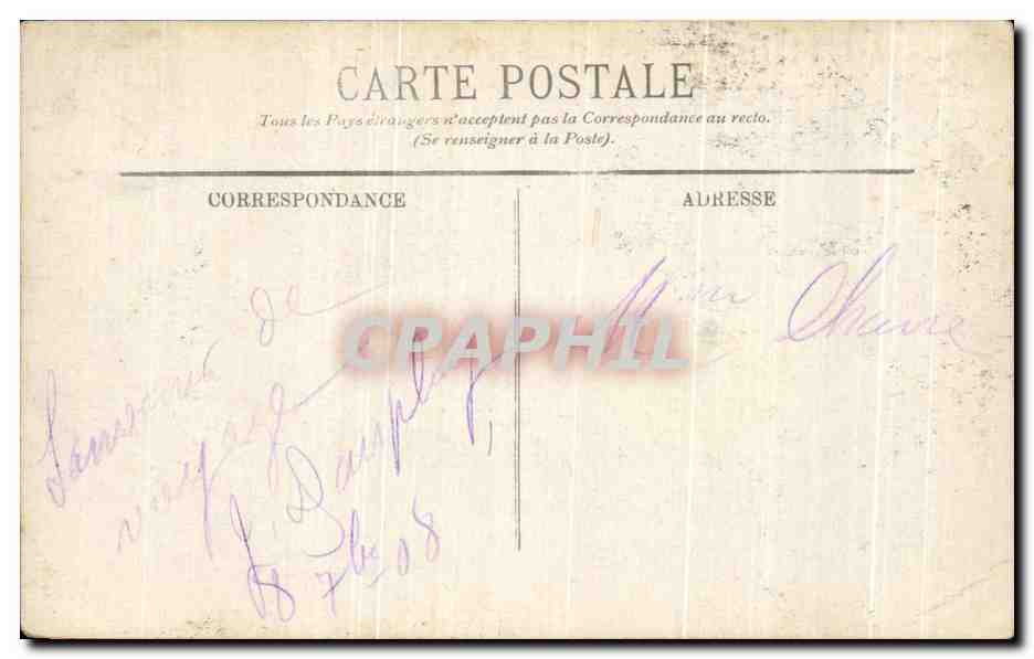 CPA Lourdes Le Chateau et les Montagnes — Verso