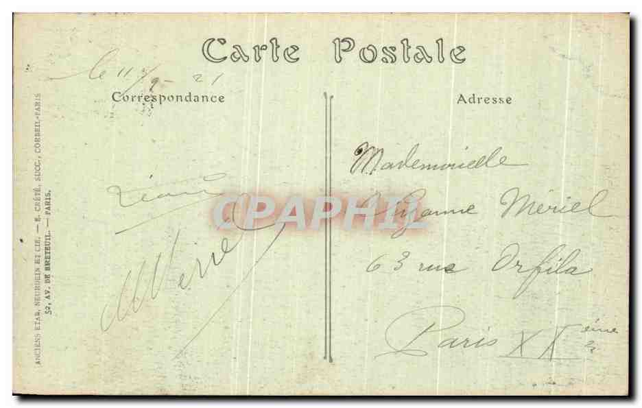 PAU — Le Château et les Hôtels, vue prise de Jurangon — Château Henri — Reverso