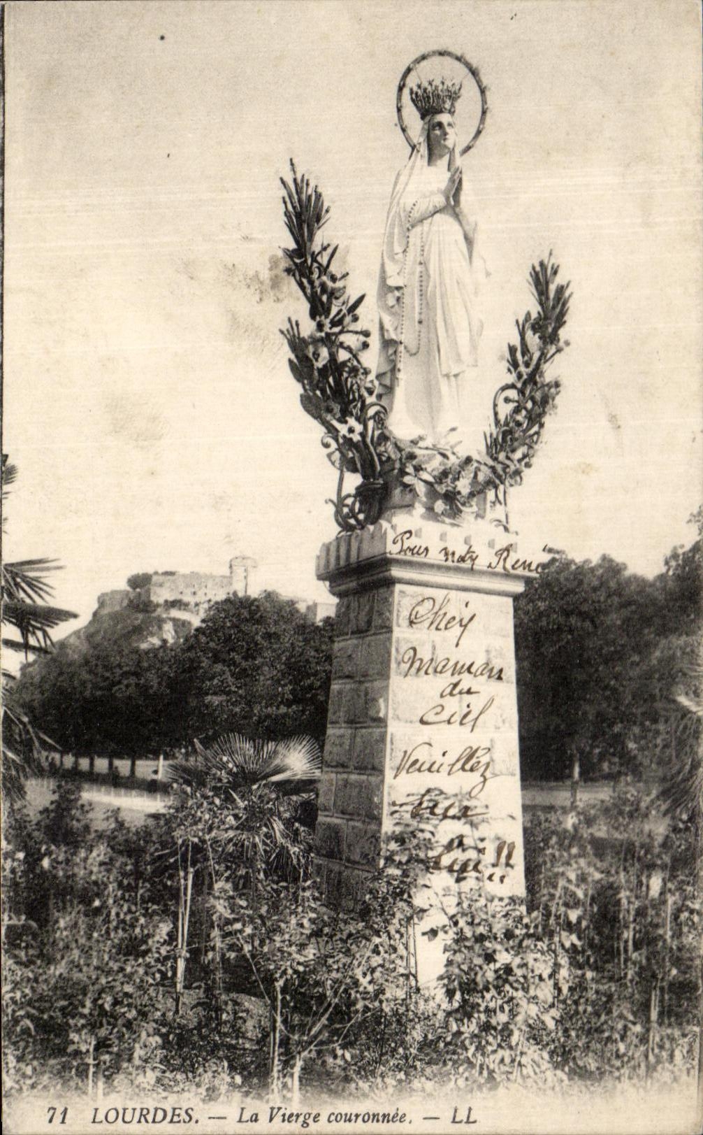 CPA Lourdes La Vierge Couronnee