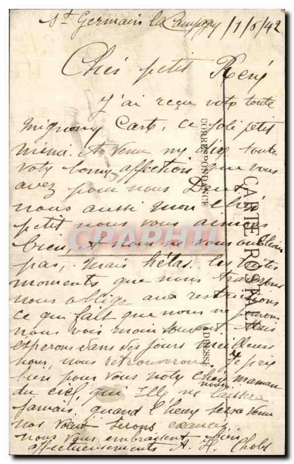 CPA Lourdes La Vierge Couronnee — Verso