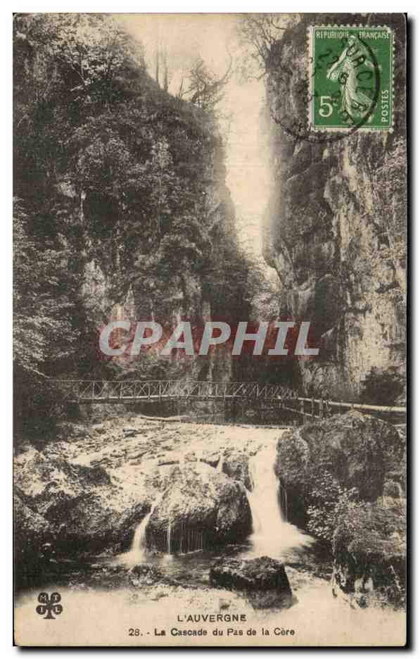 L'Auvergne — La Cascade du Pas de la Cère — Éditeur L'Auvergne, n°28