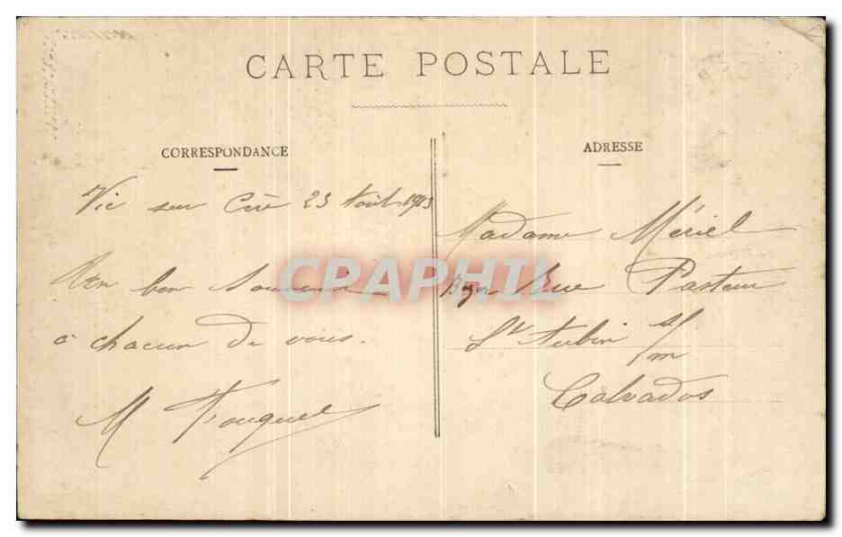 L'Auvergne — La Cascade du Pas de la Cère — Éditeur L'Auvergne, n°28 — Verso