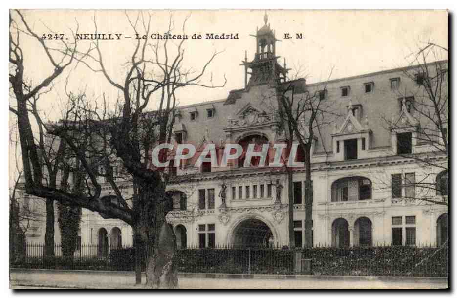 CPA Neuilly Le Chateau de Madrid