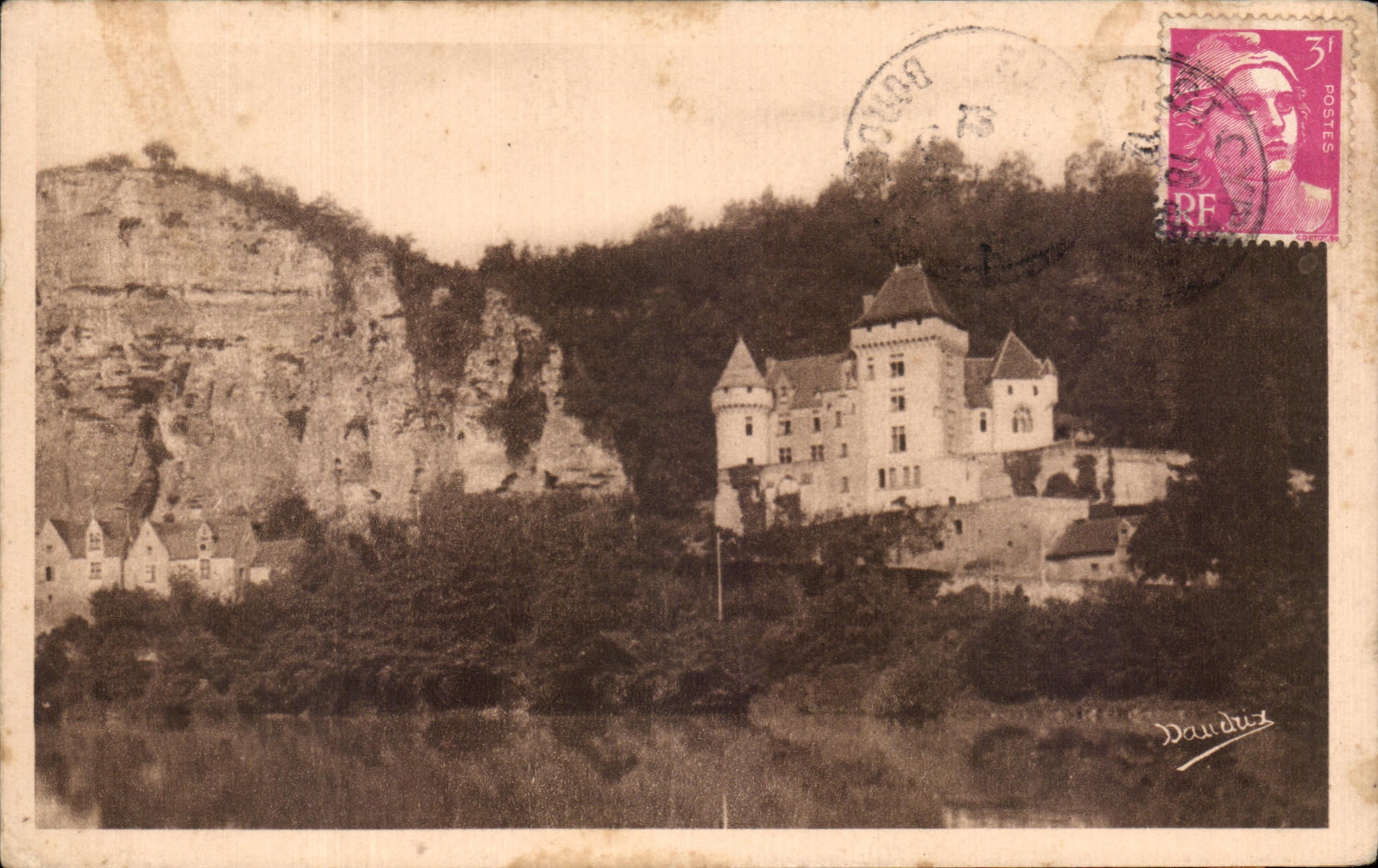 CPA La Dordogne Pittoresque La Roque Gageac Chateau de la malartrie