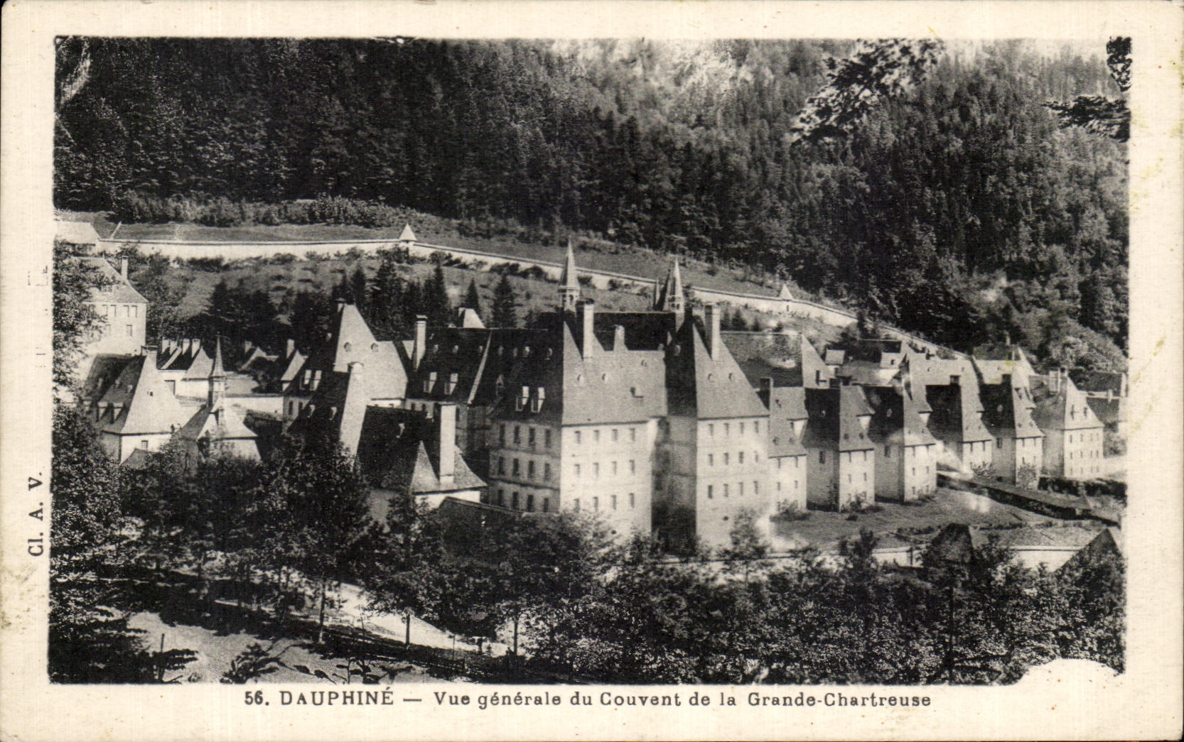 Dauphiné — Allgemeiner Blick auf das Kloster der Grande-Chartreuse — CI.A.V. n°56