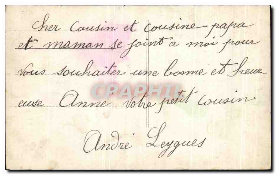 CPA Fantaisie Enfant — Rückseite