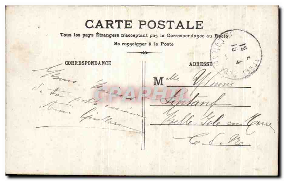 CPA Fantaisie Femme et enfant — Verso