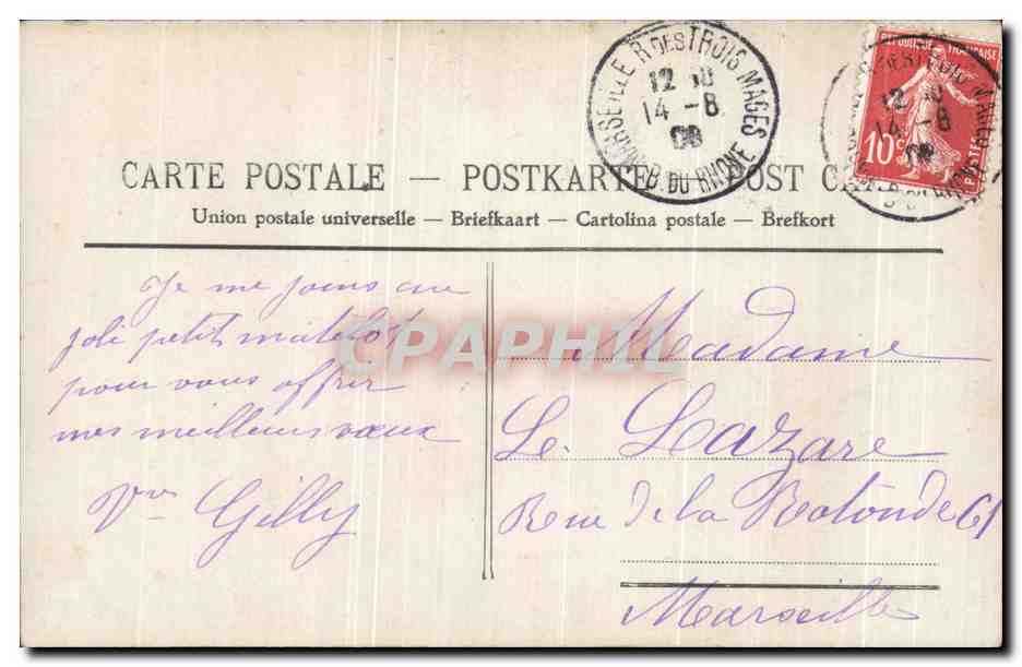 CPA Fantaisie Femme et enfant — Rückseite