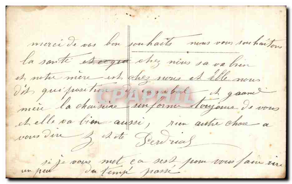 Jeune femme en robe ornée tenant un bouquet de roses — série 1001 — éditeur C. P. (marque) — n° 1001 — Verso