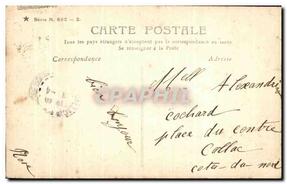 CPA Fantaisie Femme  — Verso