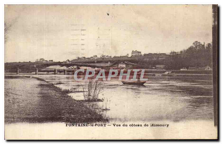 Fontaine-le-Port — Vue du côteau de Massoury — CPAPHIL