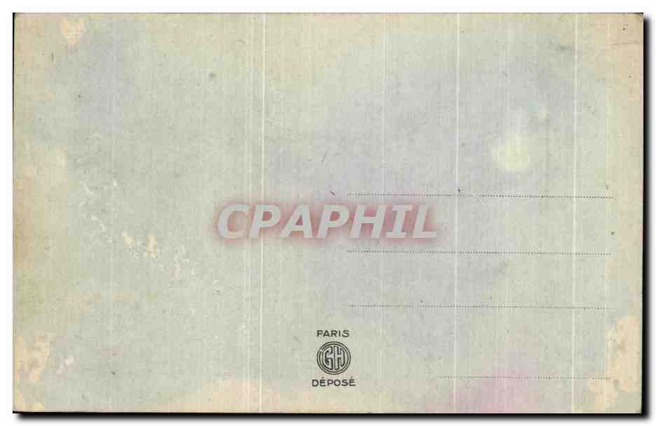 CPA Fantaisie Langage des timbres Semeuse — Verso