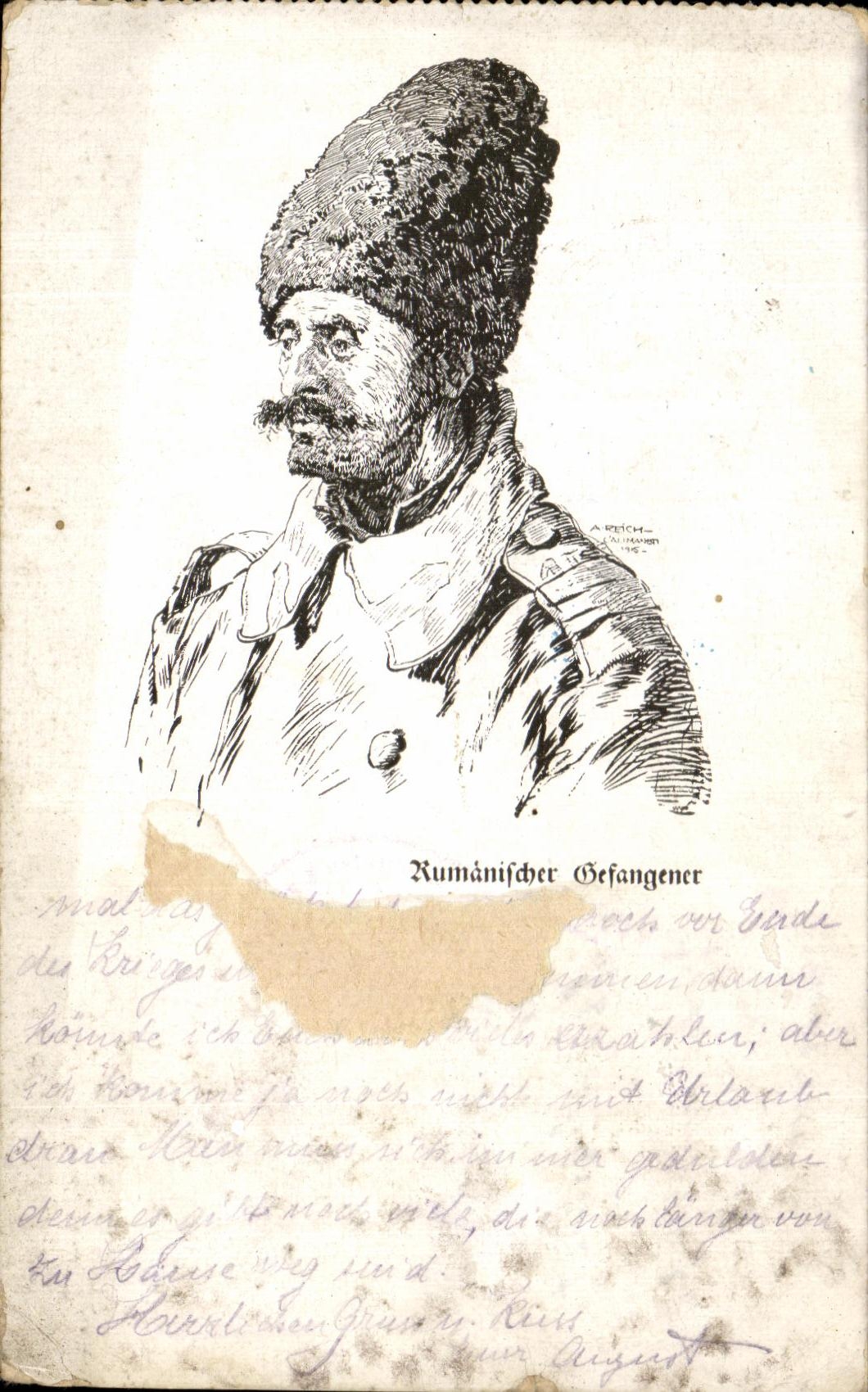CPA Fantaisie Homme Militaria