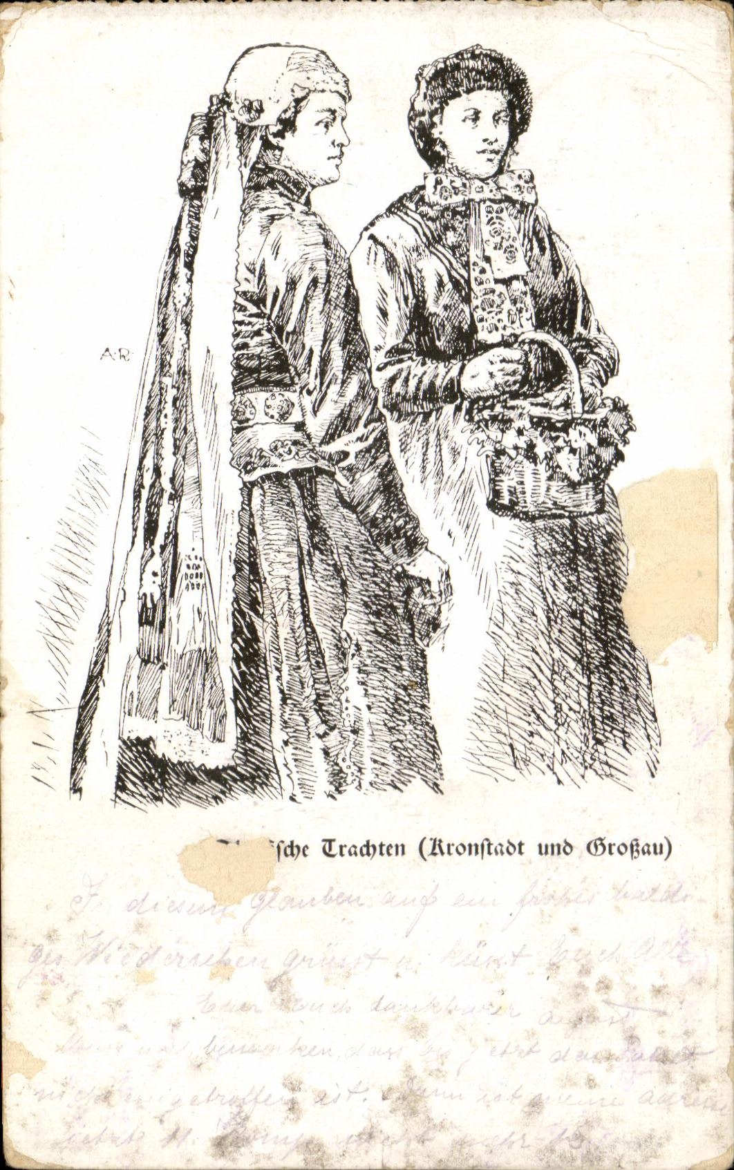CPA Fantaisie Femmes Folklore