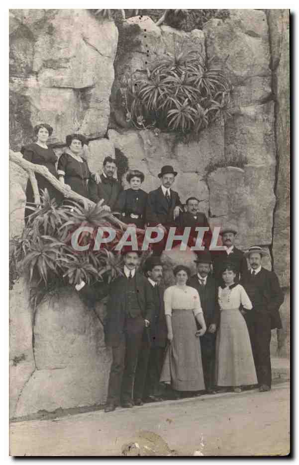 CARTE PHOTO 1912 Folklore personnages