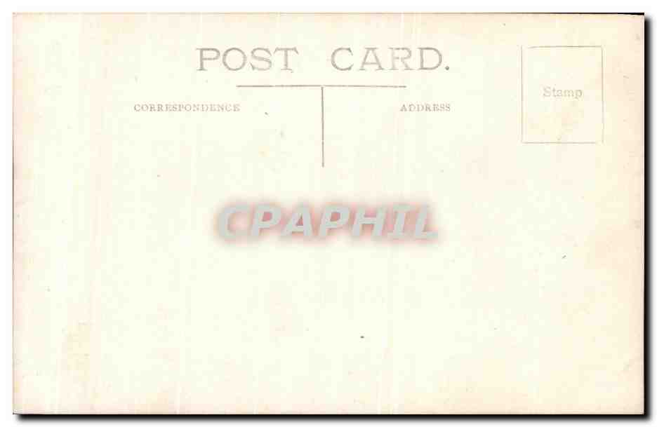 CARTE PHOTO A table  — Rückseite