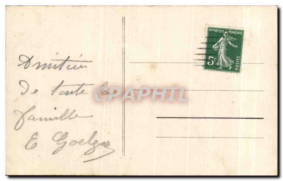 CPA Sauvenir du printemps Femme Muguet — Verso