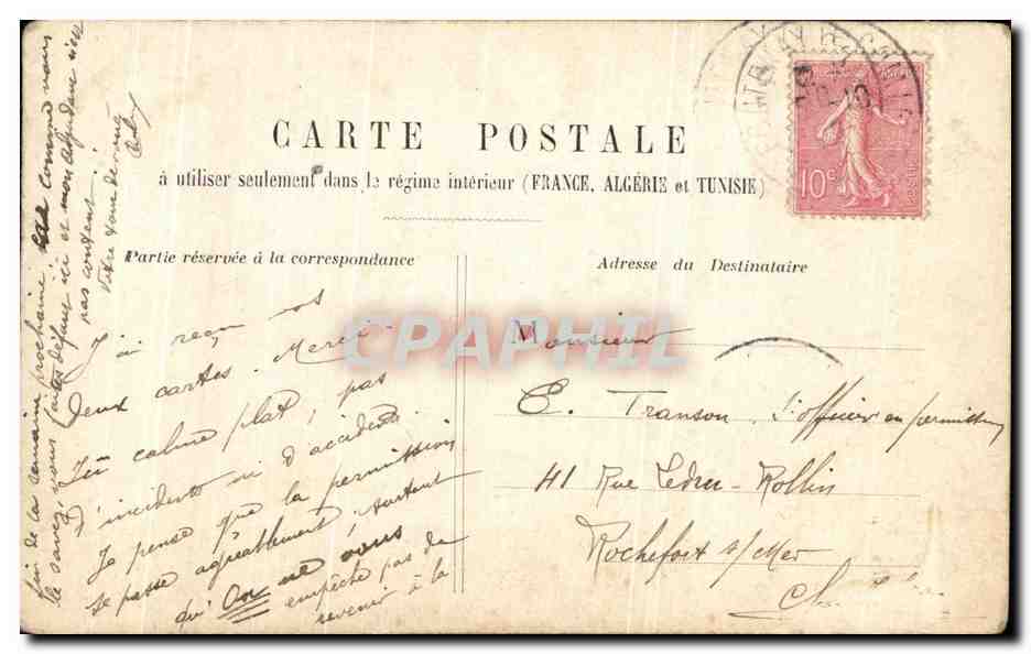 CPA Fantaisie Femme — Rückseite