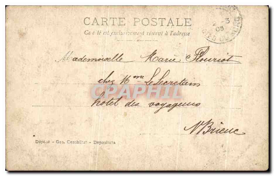 CPA Fantaisie Bebe dort  — Rückseite