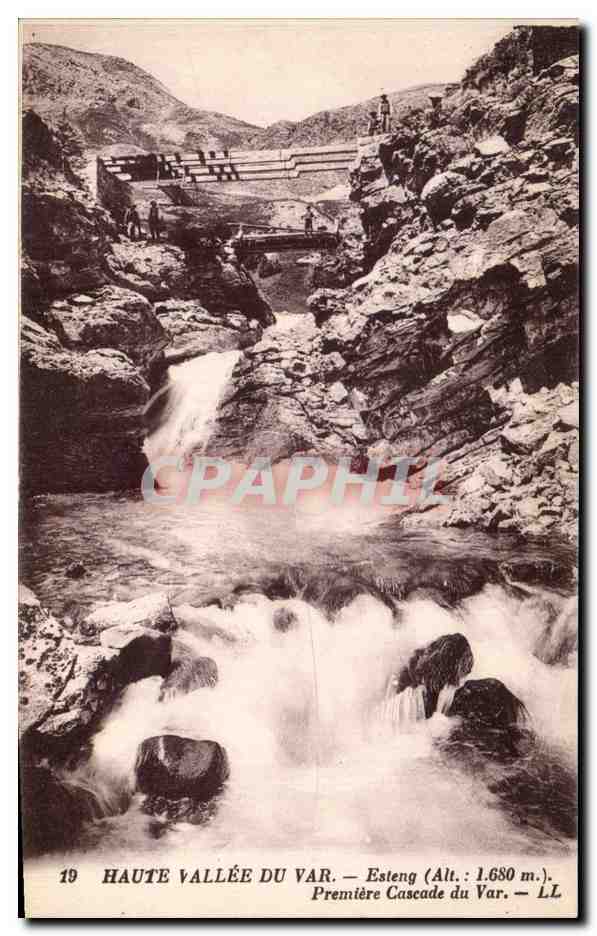 CPA Haute Vallee du Var Esteng Premiere CAscade du Var