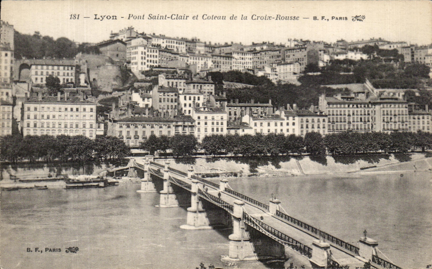 CPA Lyon Pont Saint Clair et Coteau de la Croix Rousse