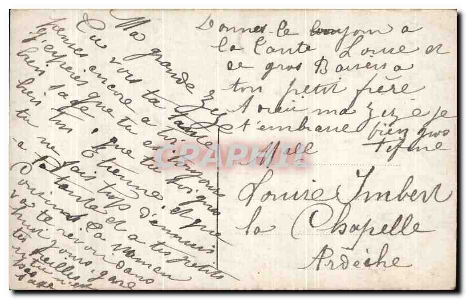 CPA Enfant — Verso