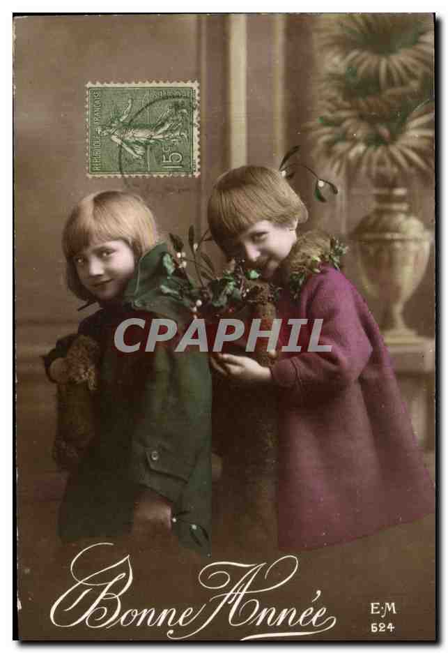 CPA Bonne Annee Enfants