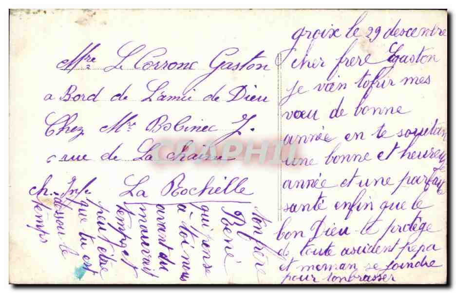CPA Bonne Annee Enfants — Rückseite