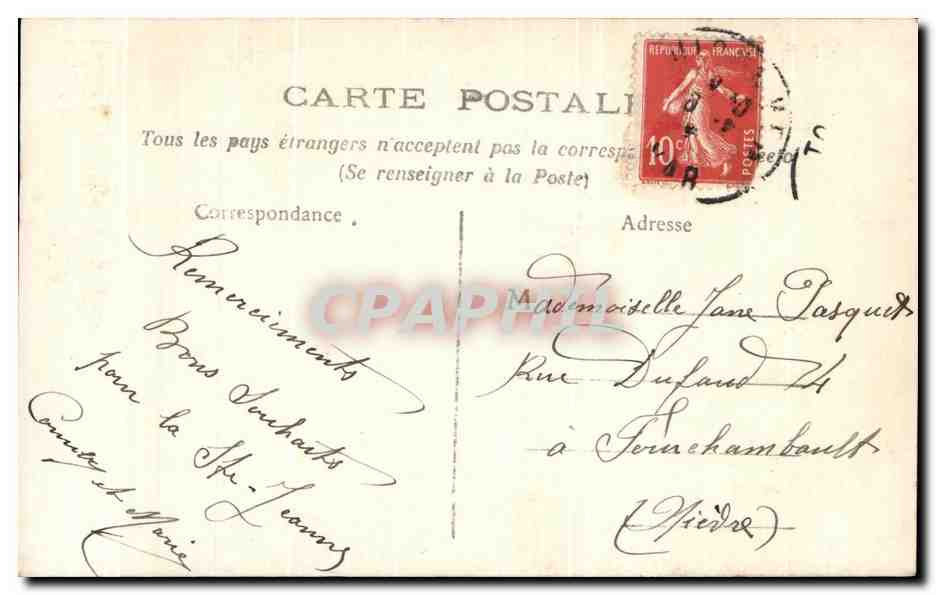 CPA Bonne Fete Enfant — Rückseite