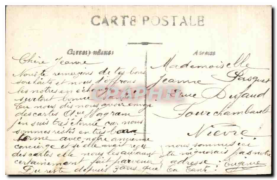 CPA Fantaisie Enfant — Rückseite