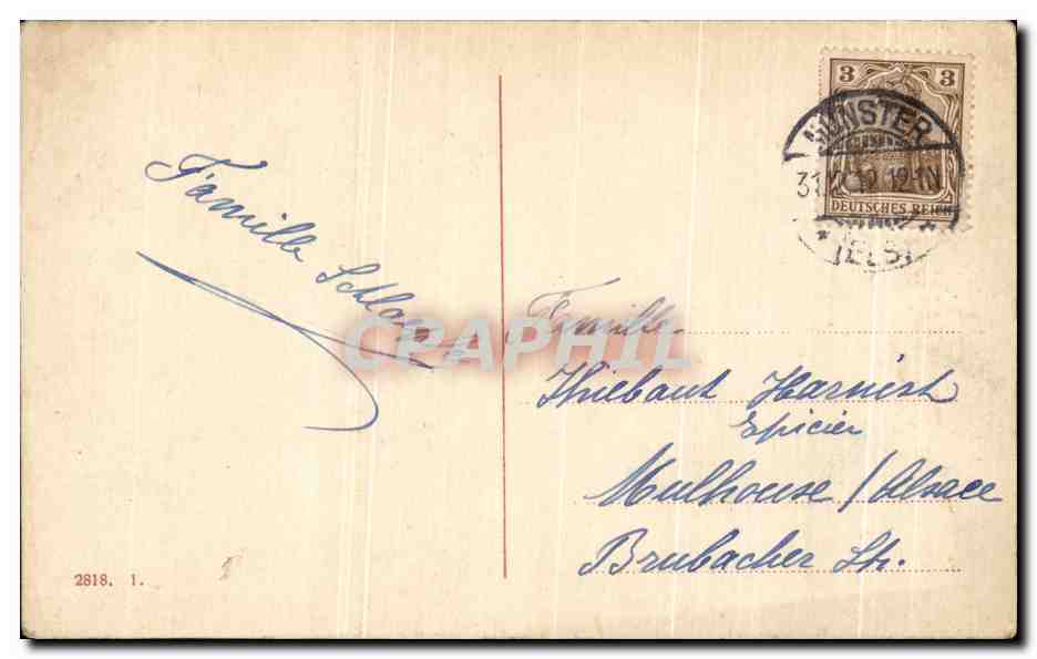 CPA Fantaisie Enfants Fer a cheval — Verso