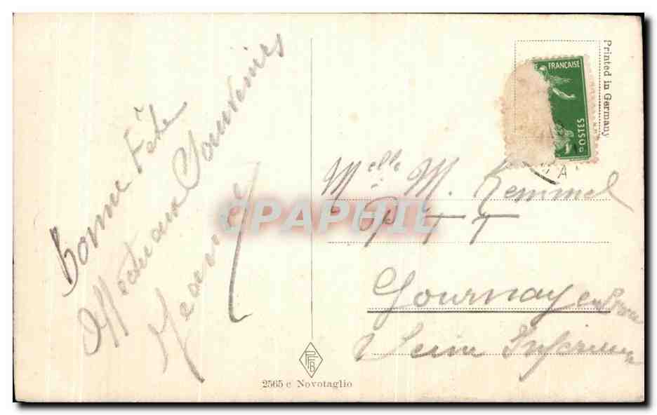 CPA Fantaisie Enfant — Verso