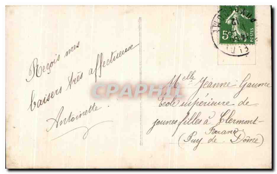 CPA Fantaisie Enfant — Rückseite