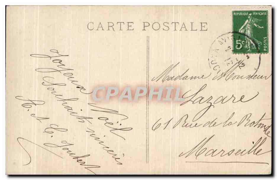 CPA Fantaisie Enfants Annee 1913 — Verso