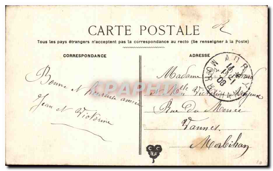 CPA Fantaisie Enfant — Rückseite