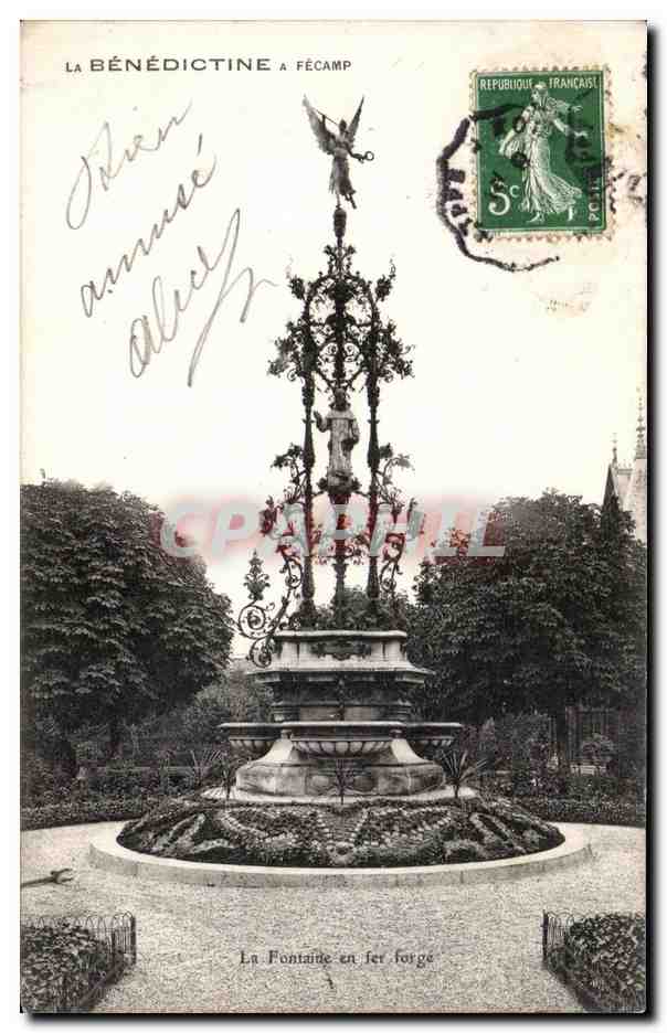 CPA La Benedictine a Facamp La Fontaine en fer forge
