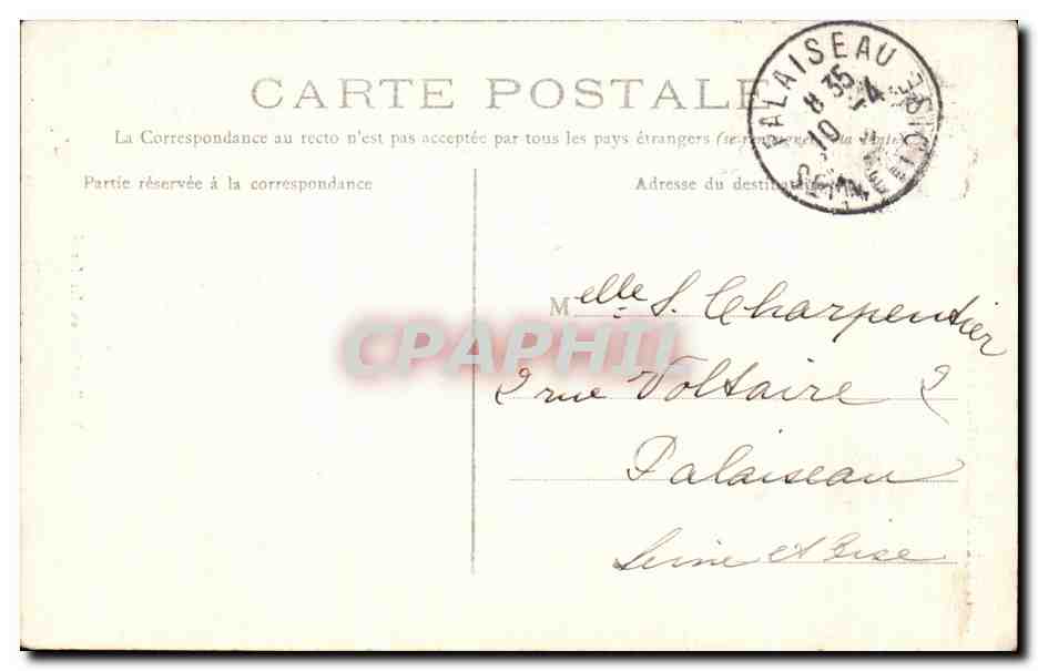 CPA La Benedictine a Facamp La Fontaine en fer forge — Rückseite