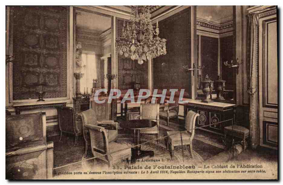Palais de Fontainebleau — Le Cabinet de l'Abdication — Décoration Artistique L. 38