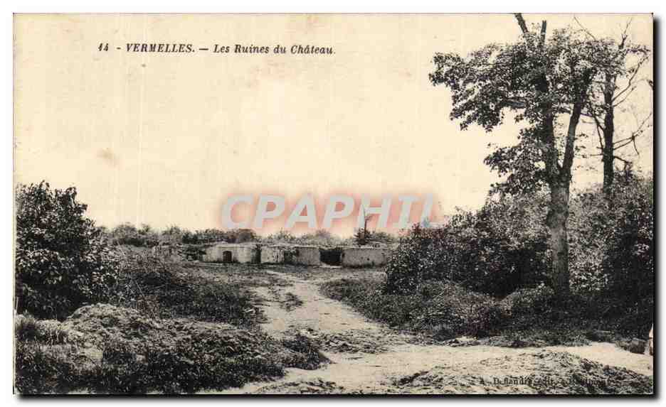 CPA Vermelles Les Ruines du Chateau