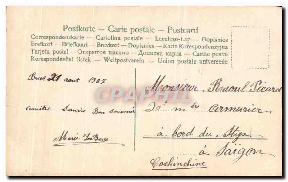 CPA Fantaisie Enfant — Rückseite
