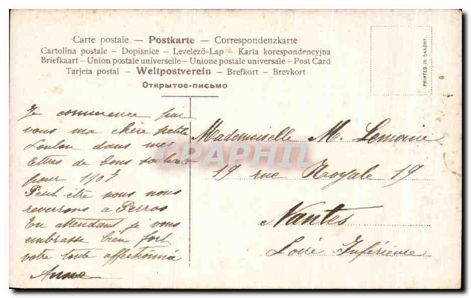 CPA Fantaisie Enfant  — Rückseite