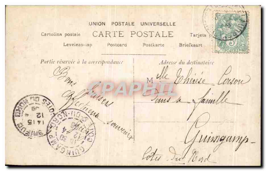 CPA Fantaisie Enfant  — Verso