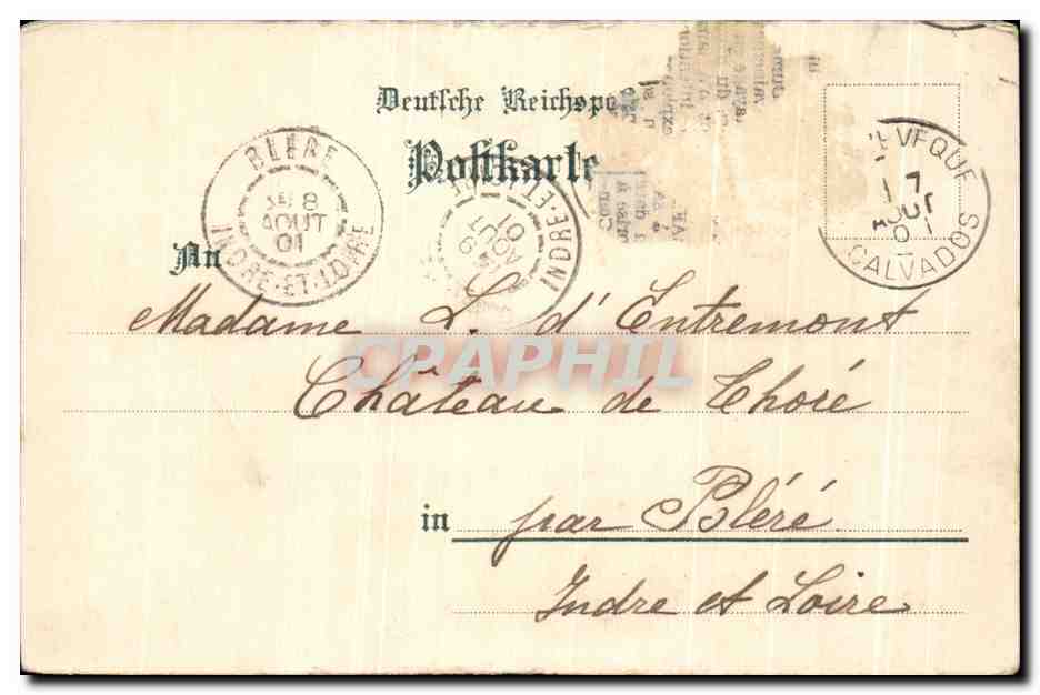 CPA Fantaisie Cygognes Oiseaux  — Rückseite