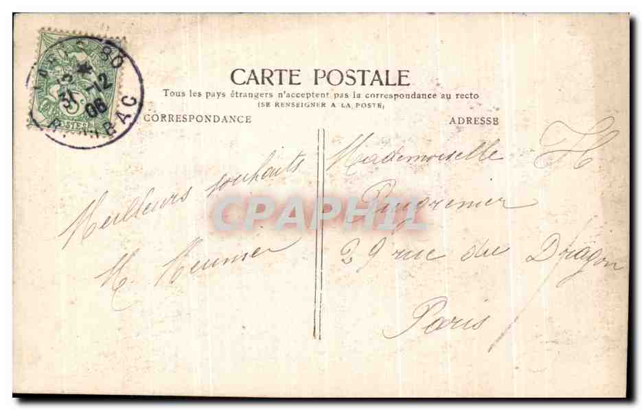 Femme en robe rose et chapeau fleuri — Kammer-Blume, série 186 — éditeur F.X. — Verso