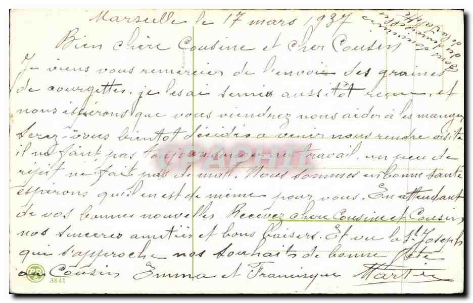 CPA Fantaisie Fleurs  — Rückseite