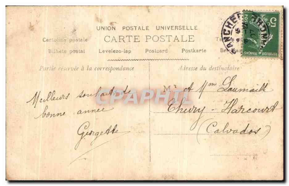 CPA Fantaisie Femme  — Rückseite