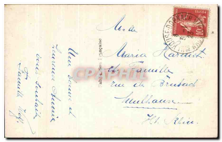 CPA Fantaisie Fleurs  — Verso