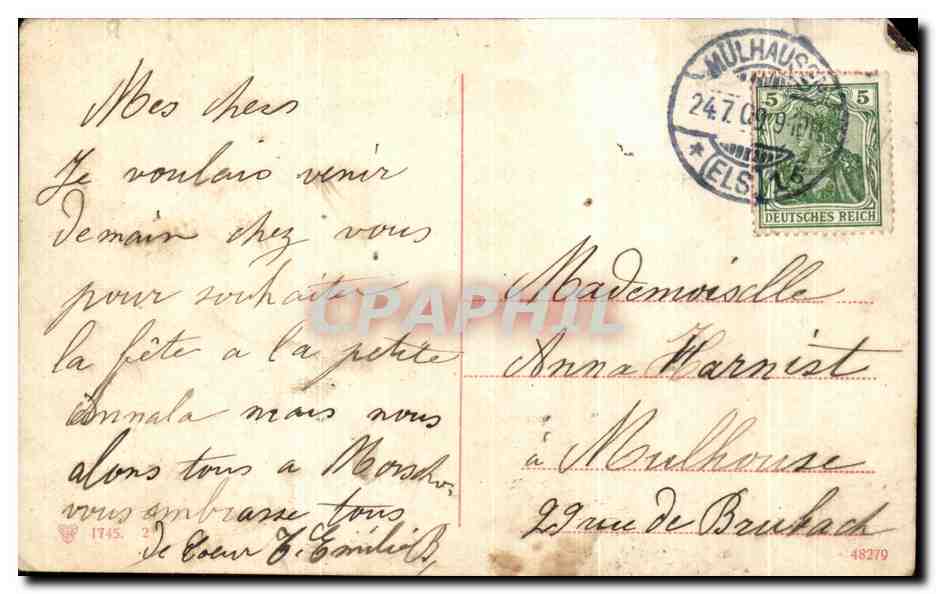CPA Fantaisie Enfants — Verso